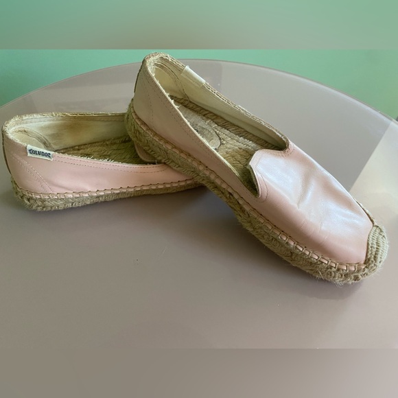 Light Pink Spanish Made Soludos Espadrille Slip on shoes - Picture 7 of 8